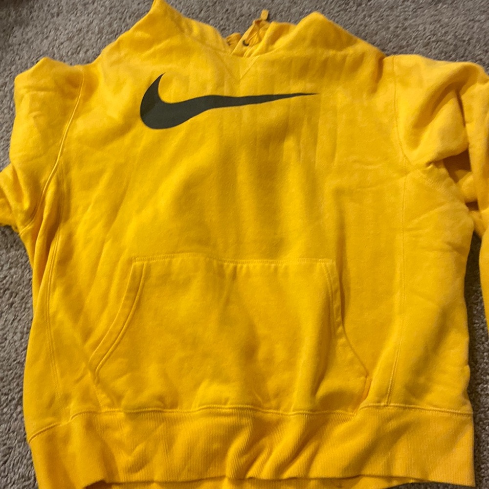 Yellow Nike men hoodie
